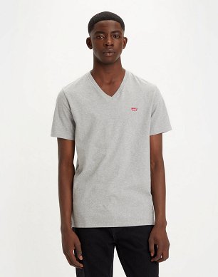 T-shirt Męski Levi`s® Original Hm  V-Neck Tee Mid Tone Grey Heather 85641-0023