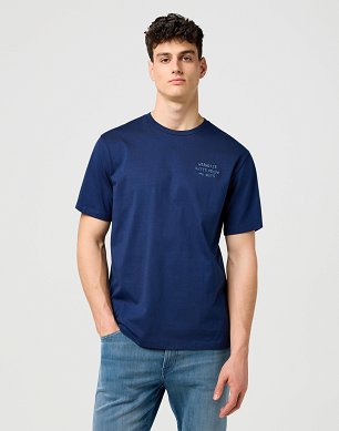 Koszulka Męska Wrangler Embroidery Tee Navy 112371488