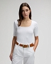 Koszulka Damska Lee Ss Squared Neck Bright White 112377002