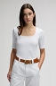 Koszulka Damska Lee Ss Squared Neck Bright White 112377002