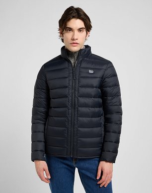 Kurtka Męska Lee Stand Collar Puffer Black 112370431