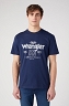 T-shirt Męski Wrangler Americana Tee Navy W70PEE114