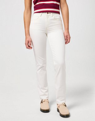 Spodnie Damskie Wrangler Straight White W112351027