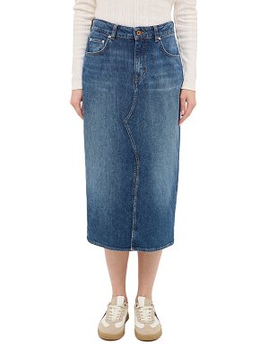 Spódnica Damska Mustang Style Eureka Denim Skirt Denim Blue 1016941-5000-582