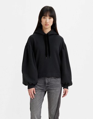 Bluza Damska Levi`s® Akane Rusched Hoodie Caviar A4758-0001