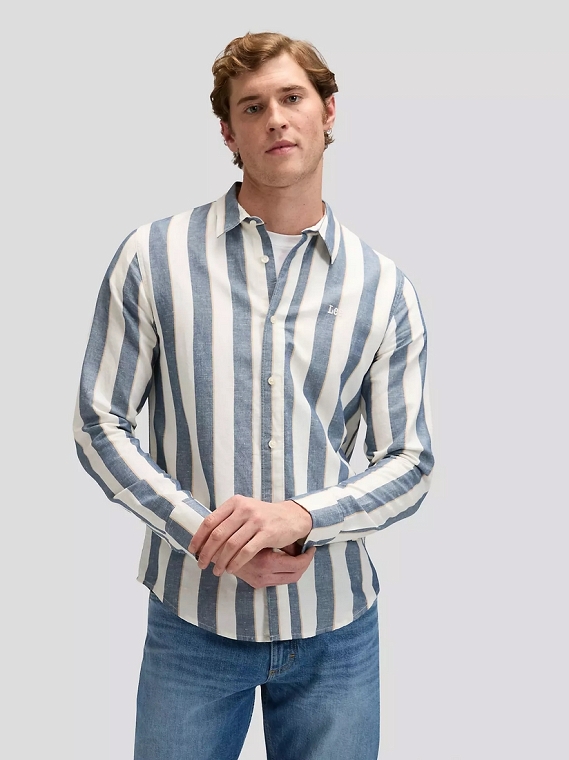 Koszula Męska Lee Lee Shirt Academy Blue Stripe 112376546