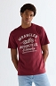Koszulka Męska Wrangler Americana Tee Ruby Wine 112377953