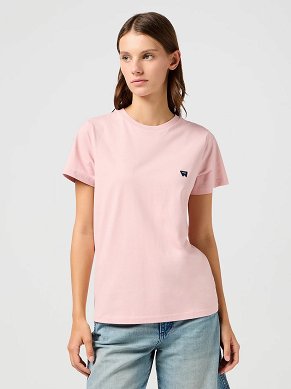 Koszulka Damska Wrangler Regular Tee Silver Pink 112362576