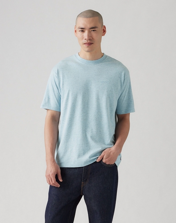 T-shirt Męski Levi`s® Red Tab™ Vintage Tee Iguana Space Dye - Niagara Mist Cotton A0637-0141