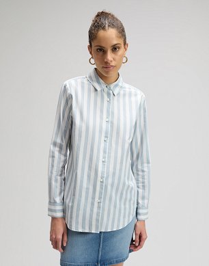 Koszula Damska Lee Pocketless Shirt Concrete Gray 112376953