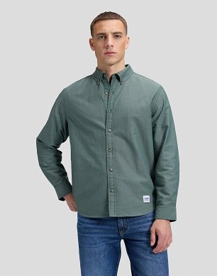 Koszula Męska Lee Workwear Button Down Ponderosa Pine 112386441