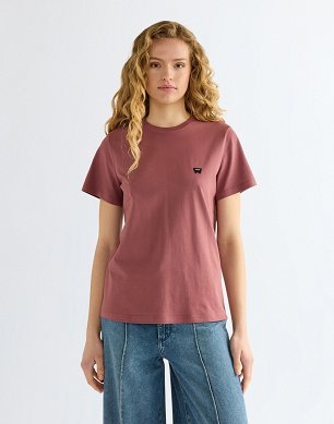 Koszulka Damska Wrangler Sign Off Tee Rose Brown 112386793