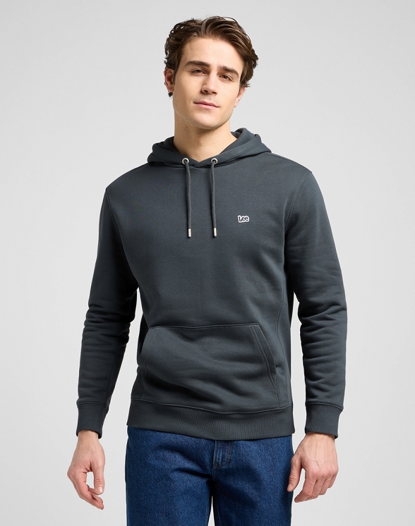 Bluza Męska Lee Plain Hoodie Washed Black 112371838