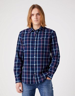 Koszula Męska Wrangler 1 Pocket Shirt Old Rose W5A2CDP51