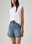 Szorty Damskie Levi`s® High Rise Baggy Linen+ Denim Stop Flaxing Short A9311-0017
