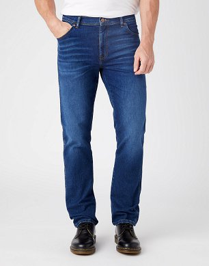 Spodnie Męskie Wrangler Texas Slim Blue River W12SHR29Q