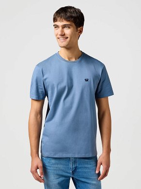 Koszulka Męska Wrangler Sign Off Tee Dusty Blue 112362680