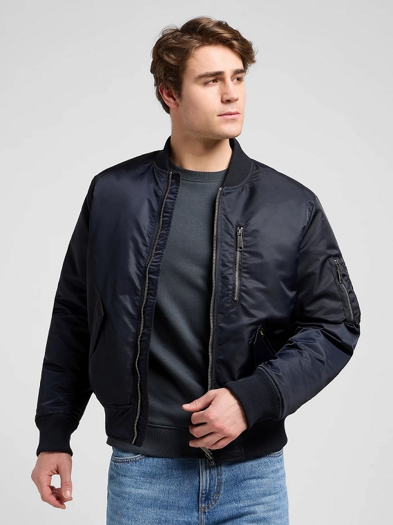 Kurtka Męska Lee Bomber Jacket Black 112371314 Kurtka Męska Lee Bomber Jacket Black 112371314