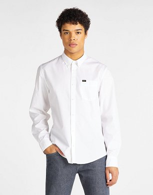 Koszula Męska Lee Button Down White L880JK12