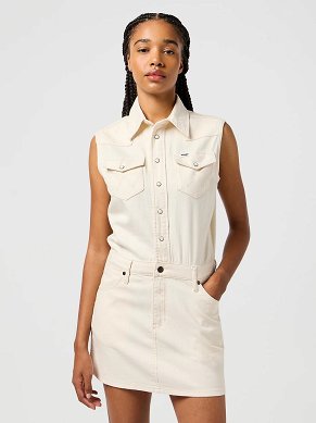 Sukienka Damska Wrangler Sleeveless Dress Natural 112362614