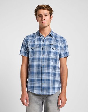 Koszula Męska Lee Ss Western Shirt Orion Ombre 112364225