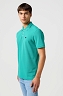 Koszulka Męska Wrangler Polo Shirt Porcelain Green 112362390