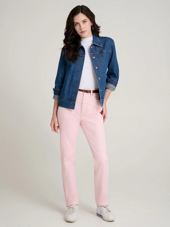 Spodnie Damskie Wrangler Nancy Jean Light Pink 112378543