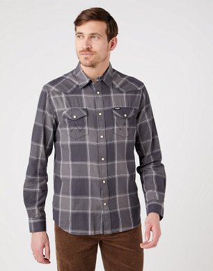 Koszula Męska Wrangler Western Shirt Black W5B42L100