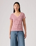 T-shirt Damski Levi`s® Perfect V Neck Clara Stripe Zephyr Jersey 85341-0123