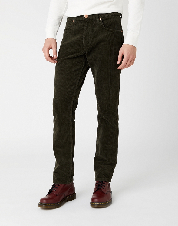 Spodnie Męskie Wrangler Greensboro Militare Green W15QA2G40