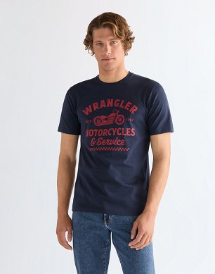 Koszulka Męska Wrangler Americana Tee Navy 112378504