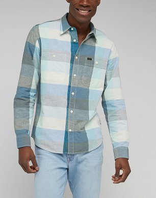 Koszula Męska Lee Worker Shirt 2.0 Ecru LL31CGNQ