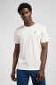 Koszulka Męska Lee Regular Tee Woven Label Ecru 112370445