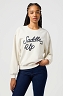 Bluza Damska Wrangler Oversized Sweat Vintage White 112364504