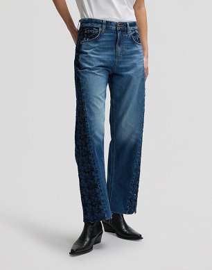 Spodnie Damskie Lee Rider Barrel Blue Royalty 112376687