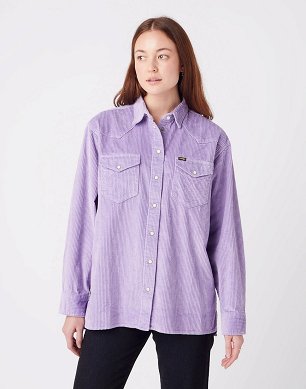 Koszula Damska Wrangler Western Overshirt Bougainville Purp W5N92BP54