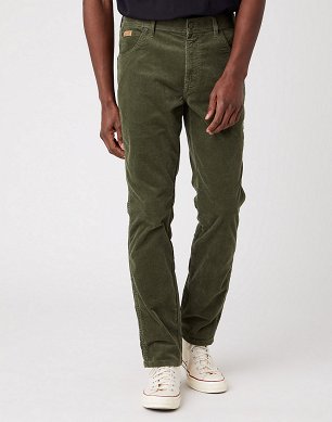 Spodnie Męskie Wrangler Texas Slim Militare Green W12SECG40