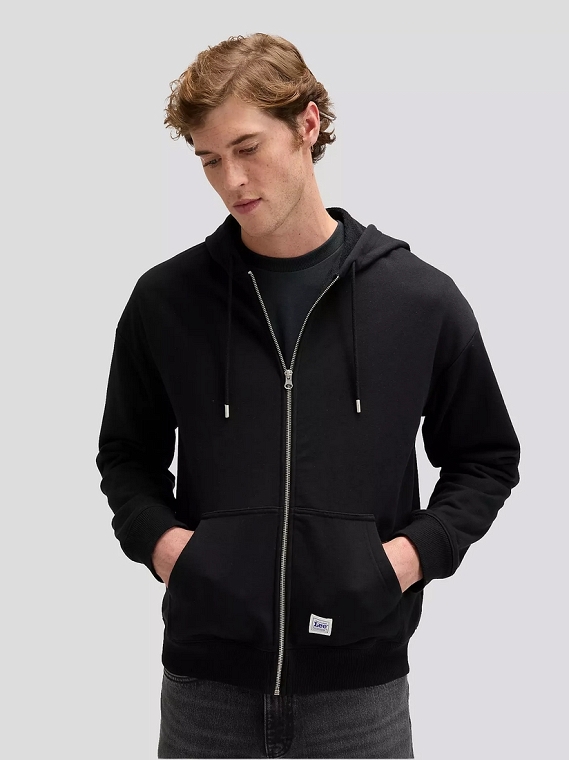 Bluza Męska Lee Workwear Full Zip Black 112378764