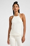 Koszulka Damska Lee Open Back Halter Top Ecru 112363637