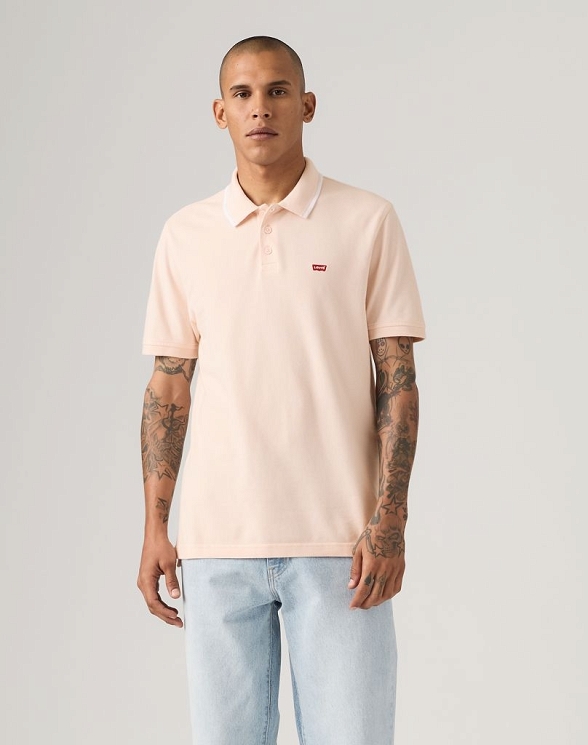 T-shirt Męski Levi`s® Hm Polo Wood Tipping Stripe Crystal Pink Pique 35883-0369