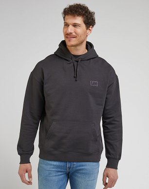 Bluza Męska Lee Core Loose Hoodie Washed Black L84WRGON