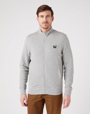 Bluza Męska Wrangler Zip Thru Hoodie Oat Mele W664HAC17