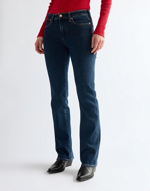 Spodnie Damskie Wrangler Bootcut Indigo Eclipse 112386674
