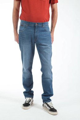 Spodnie Męskie Wrangler Texas Slim Vertigo Blue W12SZH87X