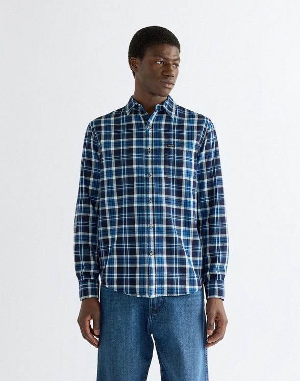 Koszula Męska Wrangler 1 Pkt Shirt Light Indigo 112386950