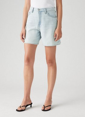 Szorty Damskie Levi`s® High Rise Baggy Linen+ Denim Shorts Luxury Trip Short A9311-0016