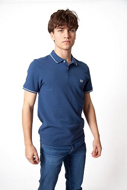 Koszulka Męska Lee Pique Polo Academy Blue 112376432