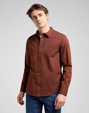 Koszula Męska Lee Patch Shirt Luxe Brown 112370549