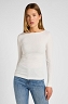 Koszulka Damska Lee Ls Boat Neck Tee Ecru 112355203