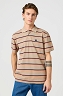 Koszulka Męska Wrangler Stripe Polo Shirt Khaki 112362831